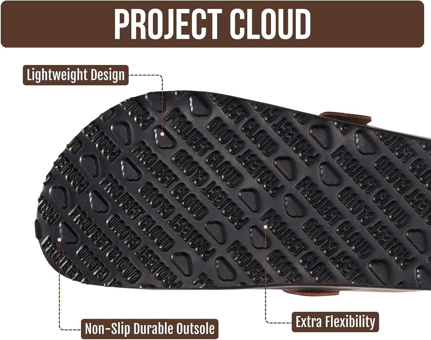 image:imageProject Cloud 100 Full Grain Genuine Leather Clogs for Men 2026 BrooklynBrown Distressed