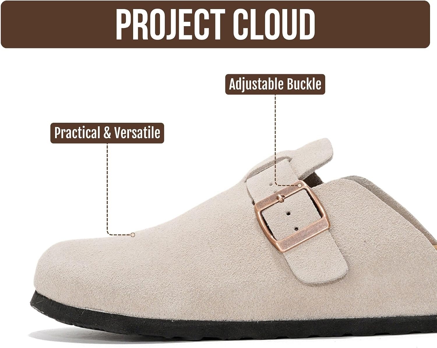 image:imageProject Cloud 100 Full Grain Genuine Leather Clogs for Men 2026 BrooklynGrey