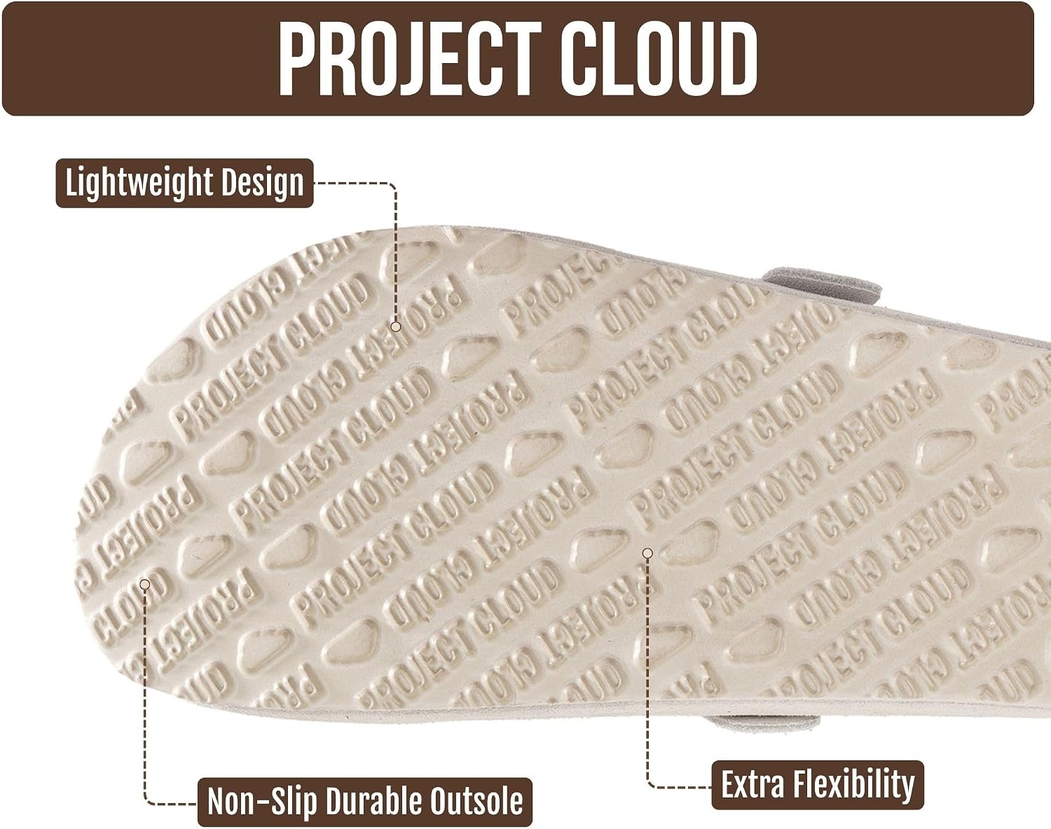 image:imageProject Cloud 100 Full Grain Genuine Leather Clogs for Men 2026 BrooklynLightgrey Suede
