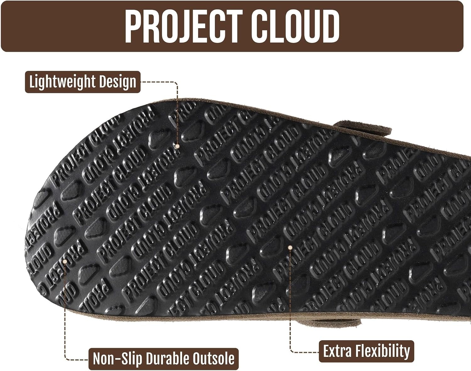 image:imageProject Cloud 100 Full Grain Genuine Leather Clogs for Men 2026 BrooklynTaupe Suede