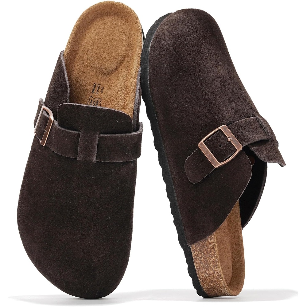 image:imageProject Cloud 100 Full Grain Genuine Leather Clogs for Men 2026 BrooklynChocolate Suede