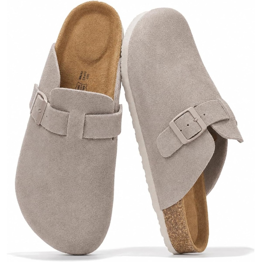 image:imageProject Cloud 100 Full Grain Genuine Leather Clogs for Men 2026 BrooklynGrey Mono Suede