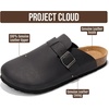 Project Cloud 100% Full Grain Genuine Leather Clogs for Men 2026 (Brooklyn)(Black)