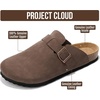 Project Cloud 100% Full Grain Genuine Leather Clogs for Men 2026 (Brooklyn)(Brown)