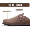 Project Cloud 100% Full Grain Genuine Leather Clogs for Men 2026 (Brooklyn)(Brown)