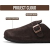 Project Cloud 100% Full Grain Genuine Leather Clogs for Men 2026 (Brooklyn)(Chocolate Suede)