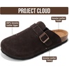 Project Cloud 100% Full Grain Genuine Leather Clogs for Men 2026 (Brooklyn)(Chocolate Suede)