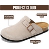 Project Cloud 100% Full Grain Genuine Leather Clogs for Men 2026 (Brooklyn)(Grey)