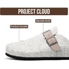 Project Cloud 100% Full Grain Genuine Leather Clogs for Men 2026 (Brooklyn)(Light Grey)