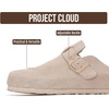 Project Cloud 100% Full Grain Genuine Leather Clogs for Men 2026 (Brooklyn)(Sand Mono Suede)