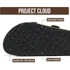 Project Cloud Mens Sandals, 100% Genuine Leather Mens Slides (Heritage)(Army Green Suede)