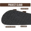 Project Cloud Mens Sandals, 100% Genuine Leather Mens Slides (Heritage)(Brown Distressed)