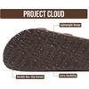 Project Cloud Mens Sandals, 100% Genuine Leather Mens Slides (Heritage)(Brown Leather)