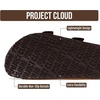 Project Cloud Mens Sandals, 100% Genuine Leather Mens Slides (Heritage)(Choco Suede)