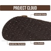 Project Cloud Mens Sandals, 100% Genuine Leather Mens Slides (Heritage)(Tan Suede)