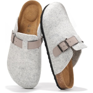 Project Cloud 100% Full Grain Genuine Leather Clogs for Men 2026 (Brooklyn)(Light Grey)