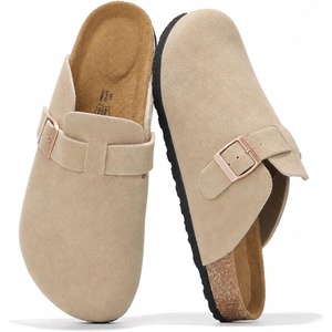 Project Cloud 100% Full Grain Genuine Leather Clogs for Men 2026 (Brooklyn)(Sand Suede)